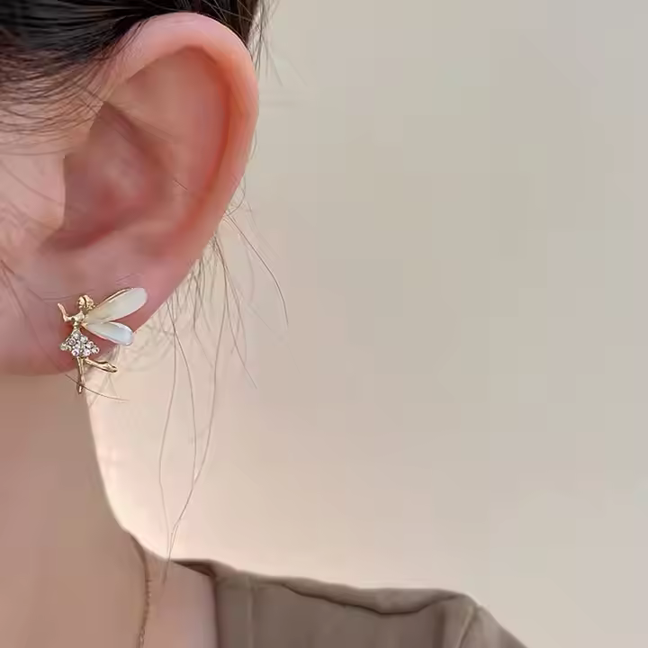 Gold Butterfly Studs – Luxe Glow
