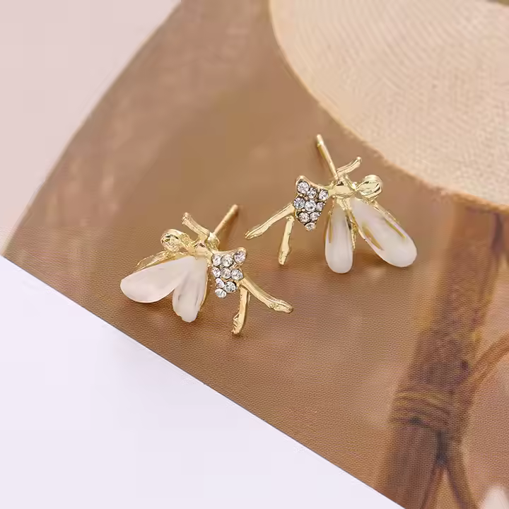 Gold Butterfly Studs – Luxe Glow