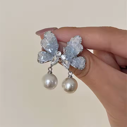 Butterfly Pearl Drops – Dreamy Elegance