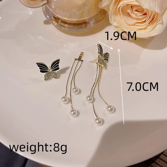 Butterfly Tassel Earrings – Boho Glam