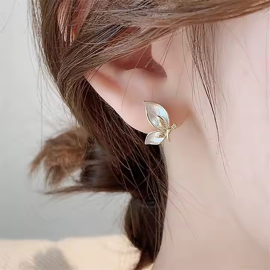 White Butterfly Studs – Dreamy Delight