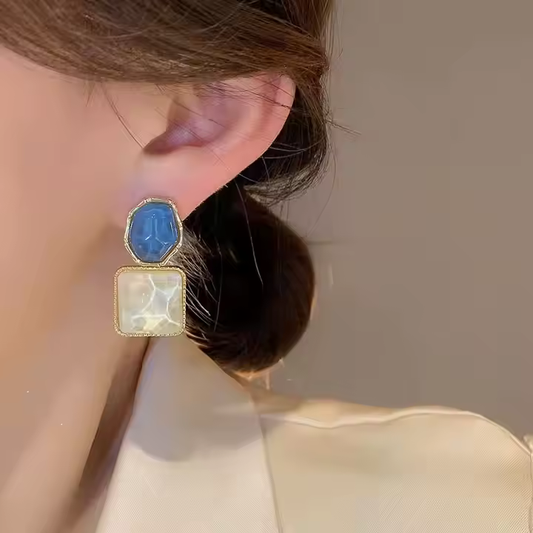 Marble Drop Earrings – Artsy Vibes