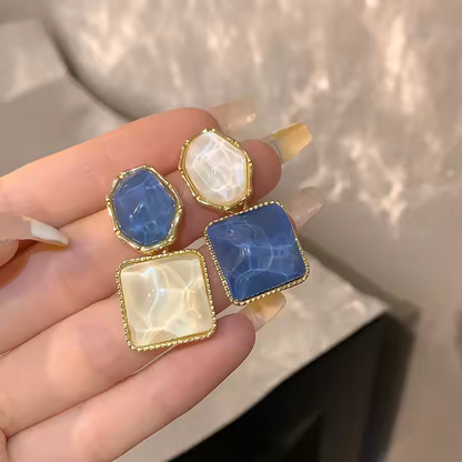 Marble Drop Earrings – Artsy Vibes