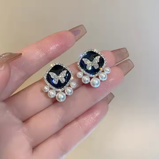 Butterfly Pearl Studs – Subtle Glam