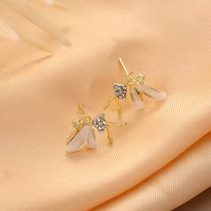 Gold Butterfly Studs – Luxe Glow