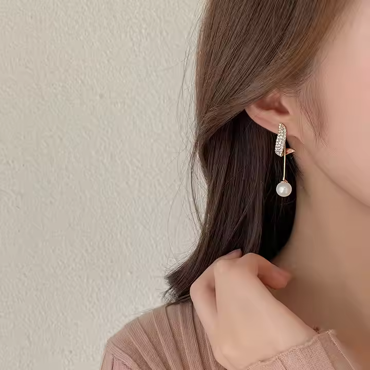 Elegant Pearl Drop Earrings
