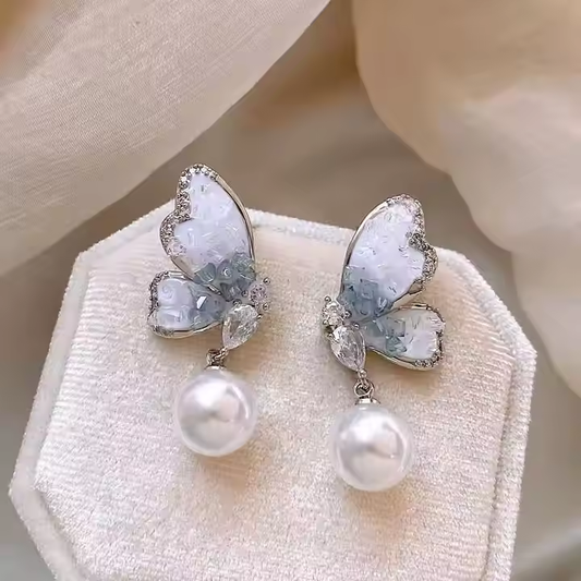 Butterfly Pearl Drops – Dreamy Elegance