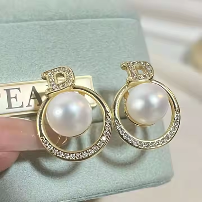 Pearl D Earrings – Timeless Beauty
