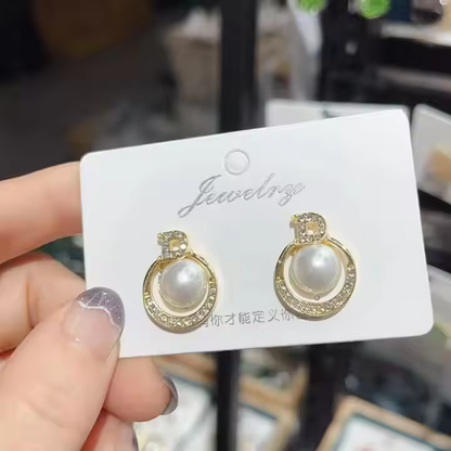 Pearl D Earrings – Timeless Beauty