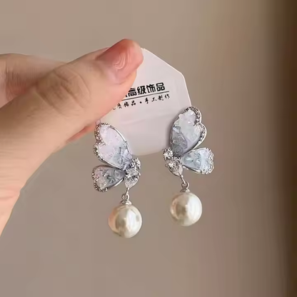 Butterfly Pearl Drops – Dreamy Elegance