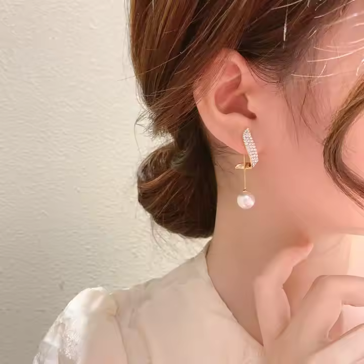 Elegant Pearl Drop Earrings